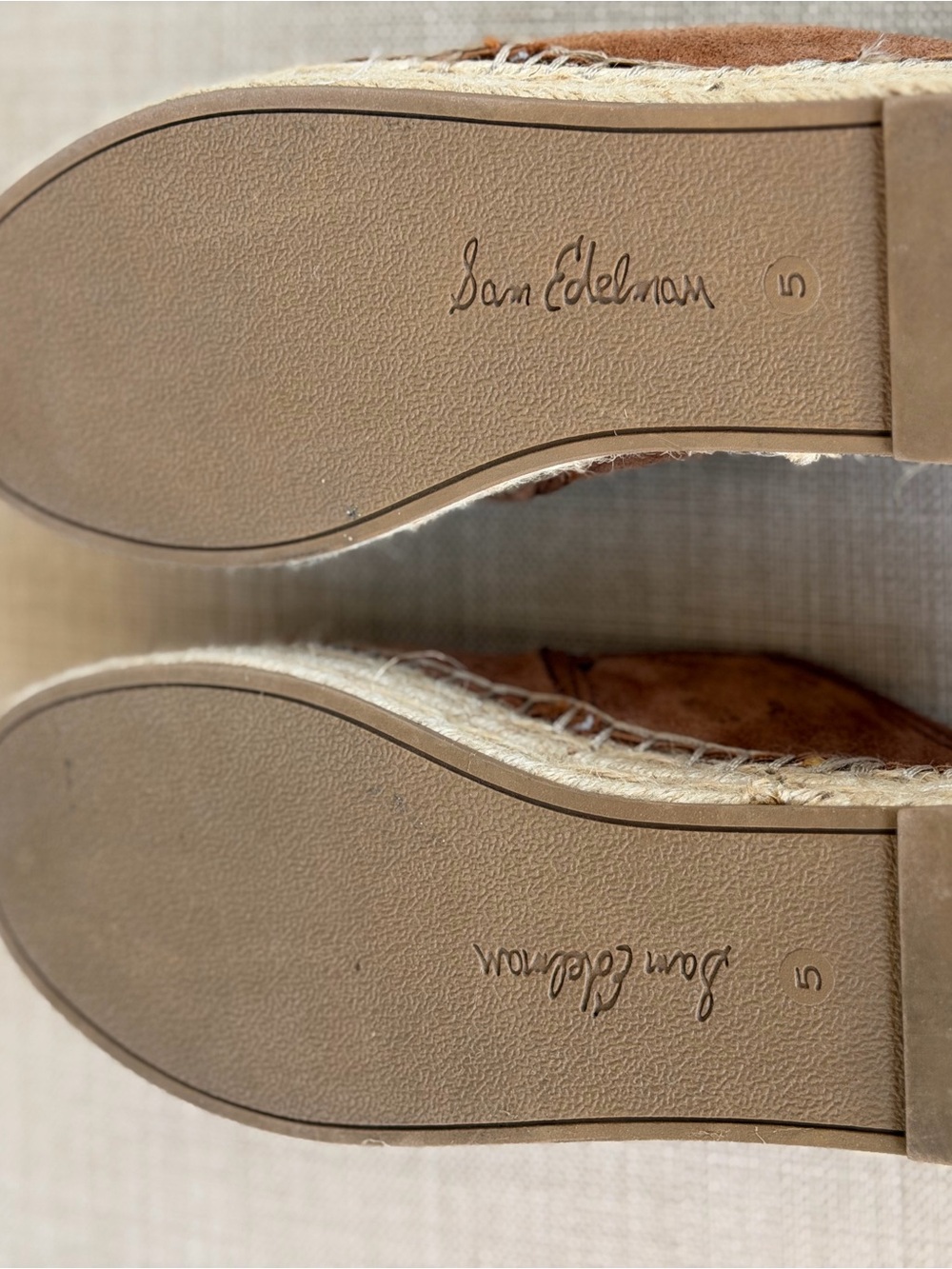 Sam Edelman Tan Platform Suede Espadriles - Picture 8 of 12